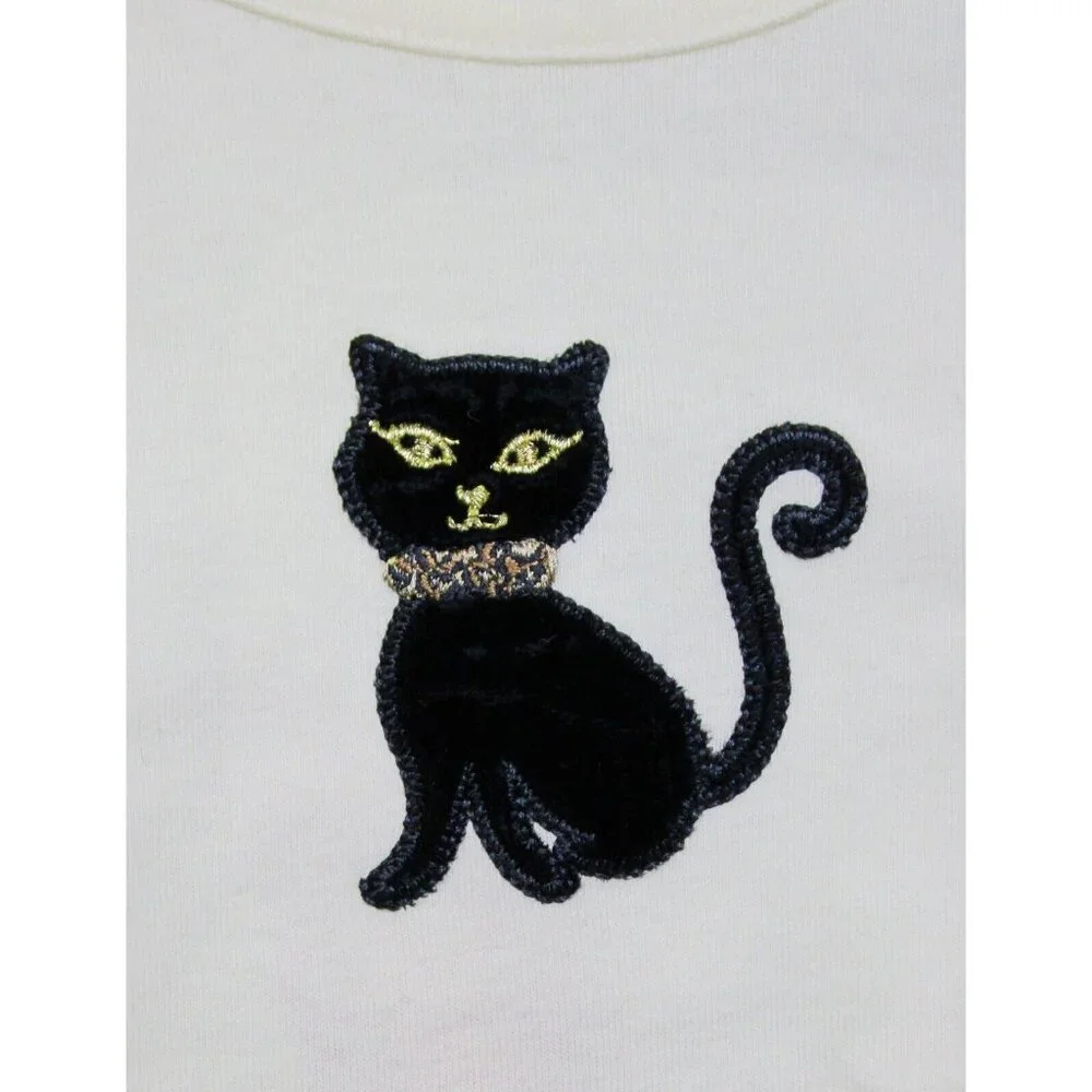 2007 Gymboree Glamour Kitty Shirt Tights Set sz 8 NWT Holiday Winter Cat Bow